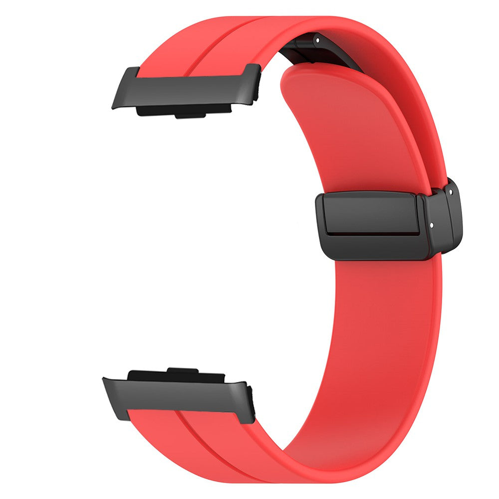For Huawei Watch D Strap Replacement Soft Silicone Watch Strap with Magnetic Folding Buckle - White For Huawei Watch D Strap Replacement Soft Silicone Watch Strap with Magnetic Folding Buckle - White